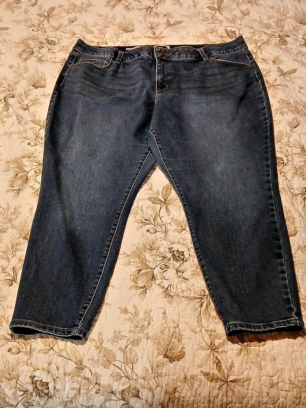 AVA & VIV Boot Cut Jeans Blue Plus Size 22